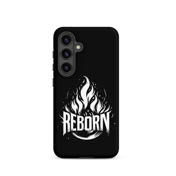 Christian Phone Case Reborn Black for Samsung® Samsung® Phone Cases Matte Samsung Galaxy S24 