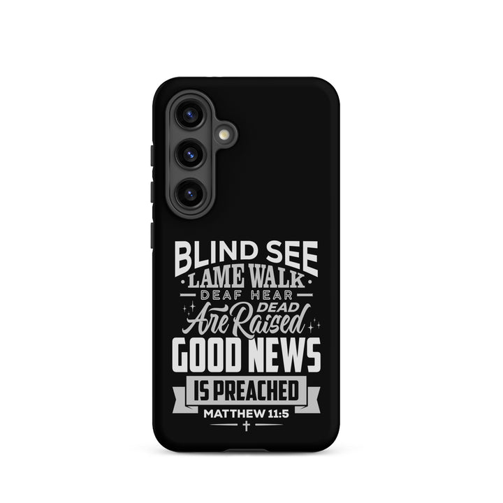 Christian Phone Case Go and Tell John Black for Samsung® Samsung® Phone Cases Matte Samsung Galaxy S24 