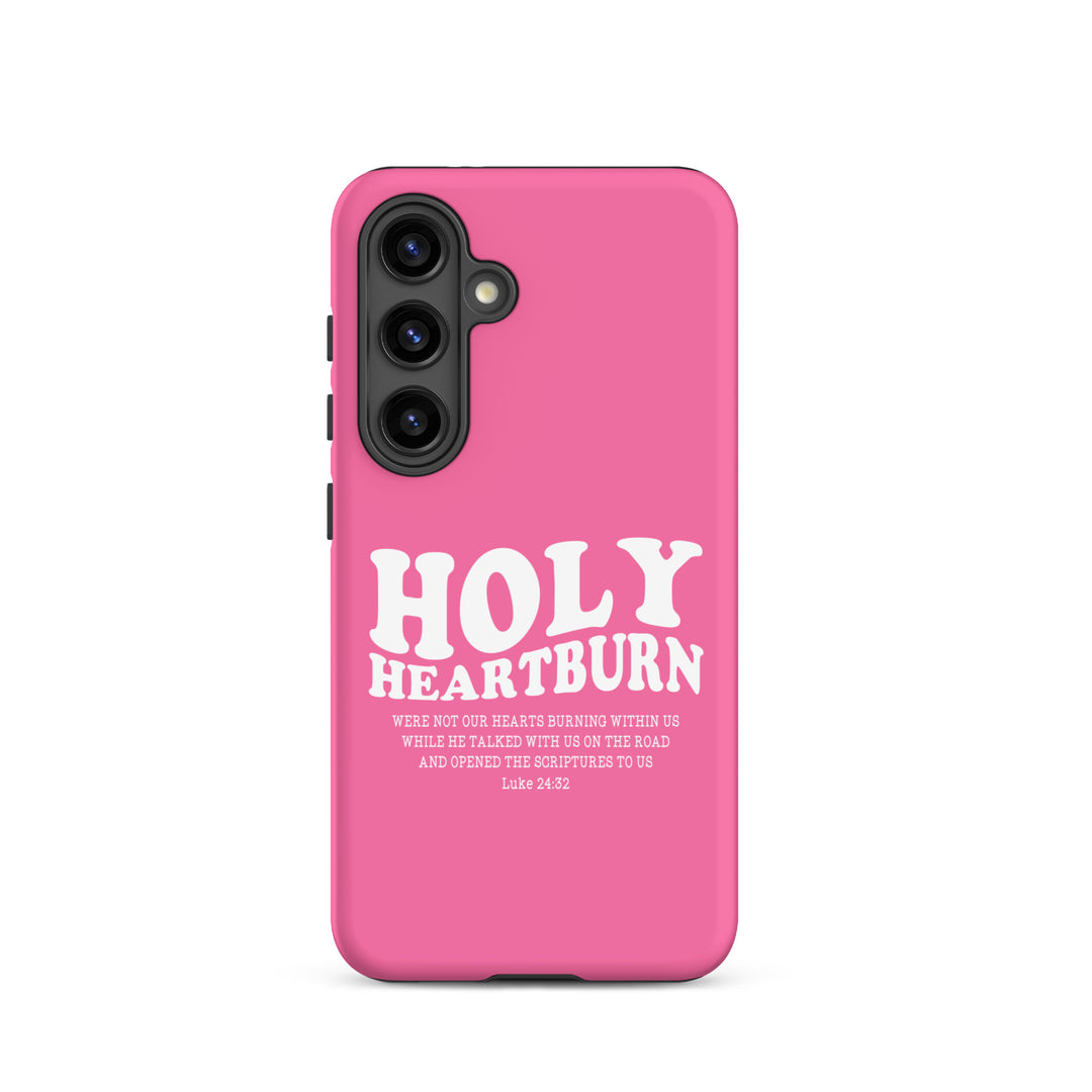 Christian Phone Case Holy Heartburn Pink for Samsung® Samsung® Phone Cases Matte Samsung Galaxy S24 