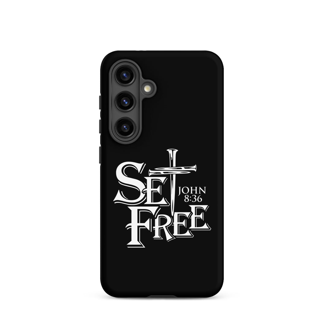 Christian Phone Case Set Free Black for Samsung® Samsung® Phone Cases Matte Samsung Galaxy S24 