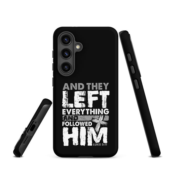 Christian Phone Case Left Everything Cross Black for Samsung® Samsung® Phone Cases   