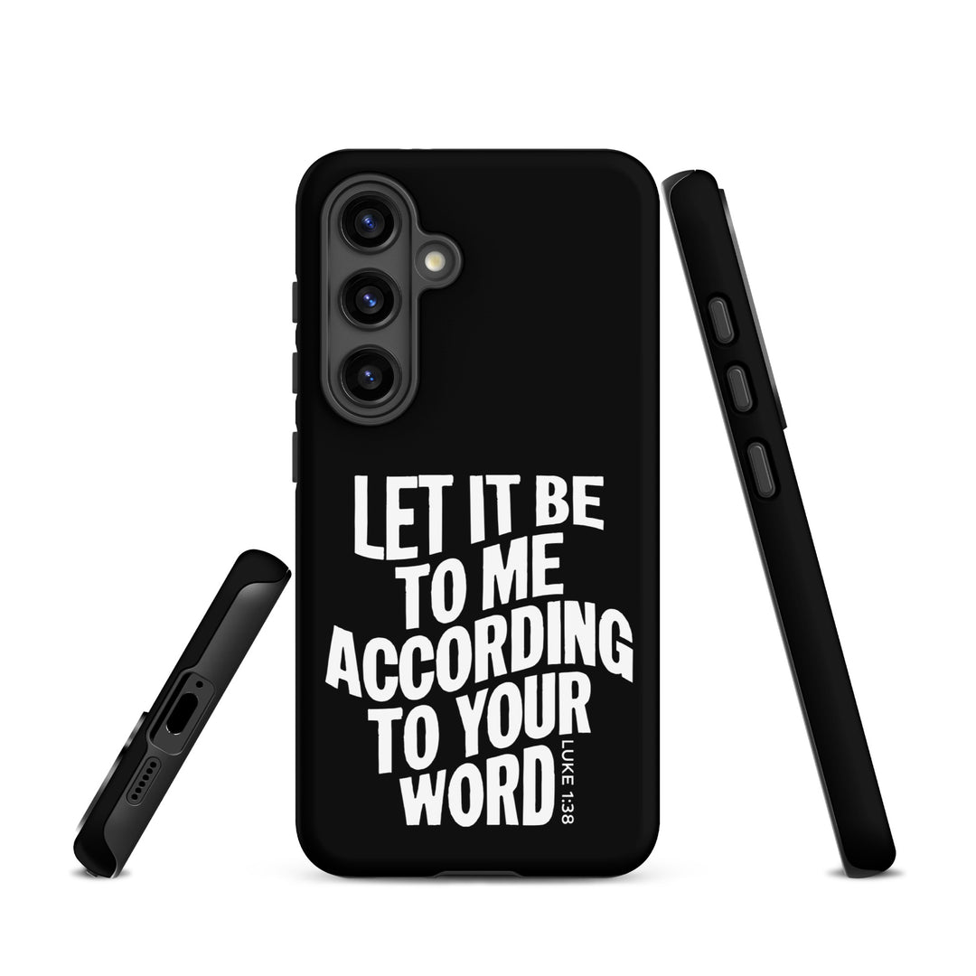 Christian Phone Case According To Your Word Black for Samsung® Samsung® Phone Cases   