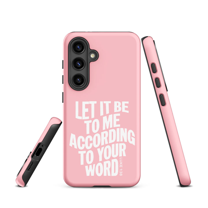 Christian Phone Case According To Your Word Pink for Samsung® Samsung® Phone Cases   