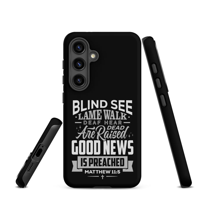 Christian Phone Case Go and Tell John Black for Samsung® Samsung® Phone Cases   