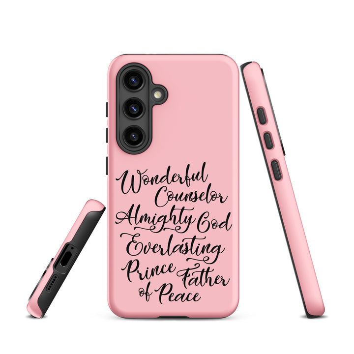 Christian Phone Case Wonderful Counselor Pink for Samsung® Samsung® Phone Cases   