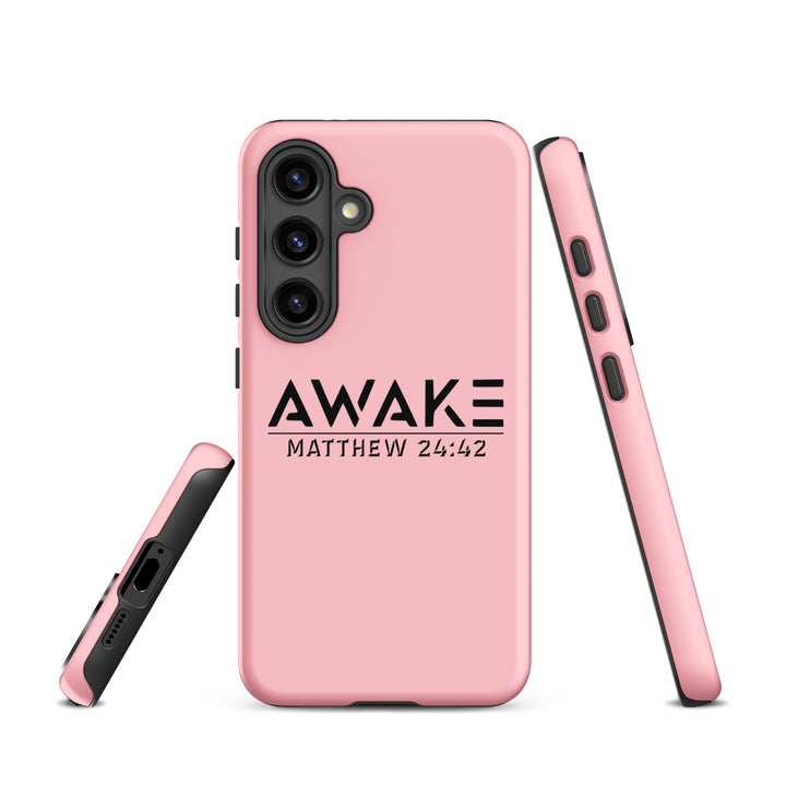 Christian Phone Case Awake  Pink for Samsung® Samsung® Phone Cases   