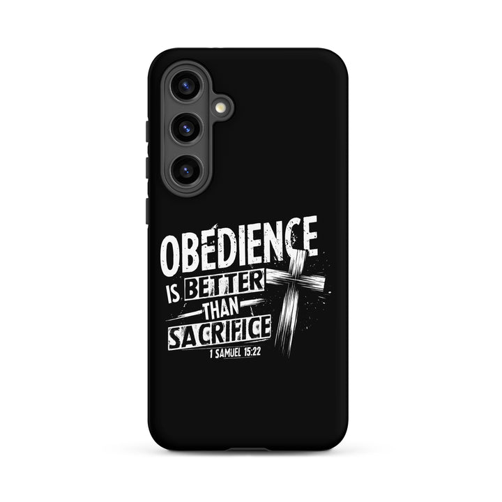 Christian Phone Case Obedience Is Better for Samsung® Samsung® Phone Cases Matte Samsung Galaxy S24 Plus 