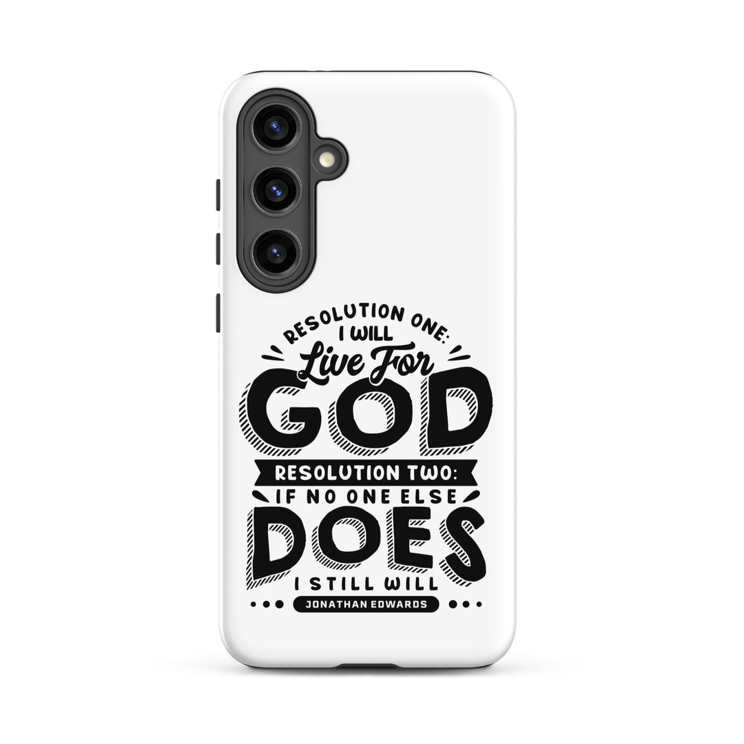 Christian Phone Case Live For God White for Samsung® Samsung® Phone Cases Matte Samsung Galaxy S24 Plus 