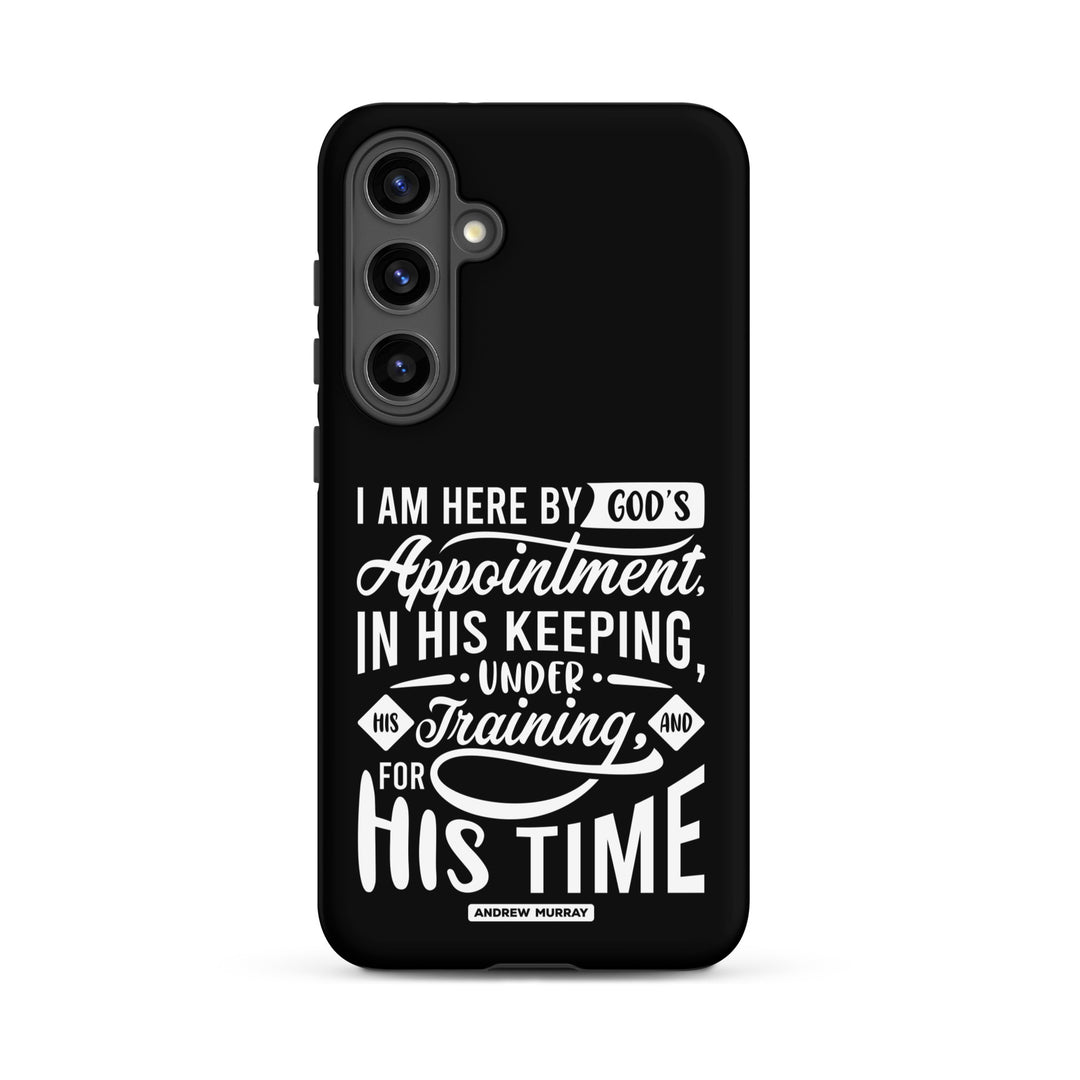 Christian Phone Case His Time Black for Samsung® Samsung® Phone Cases Matte Samsung Galaxy S24 Plus 