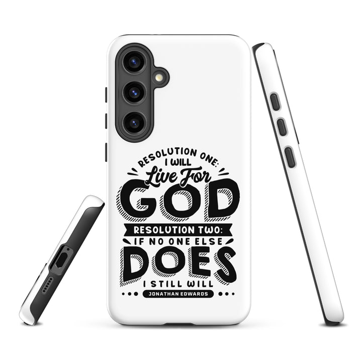 Christian Phone Case Live For God White for Samsung® Samsung® Phone Cases   