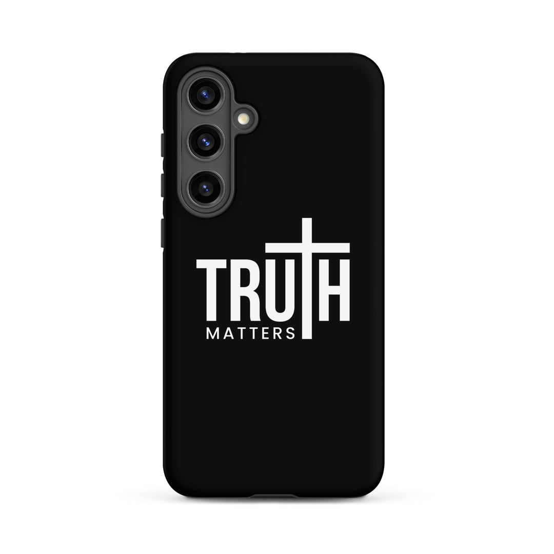 Christian Phone Case Truth Matters Black for Samsung® Samsung® Phone Cases Matte Samsung Galaxy S24 Plus 