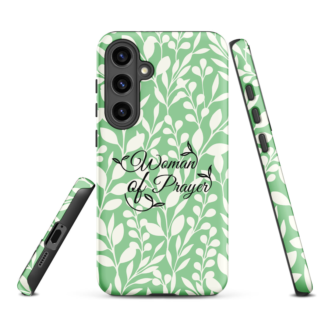 Christian Phone Case Woman of Prayer Green for Samsung® Samsung® Phone Cases   