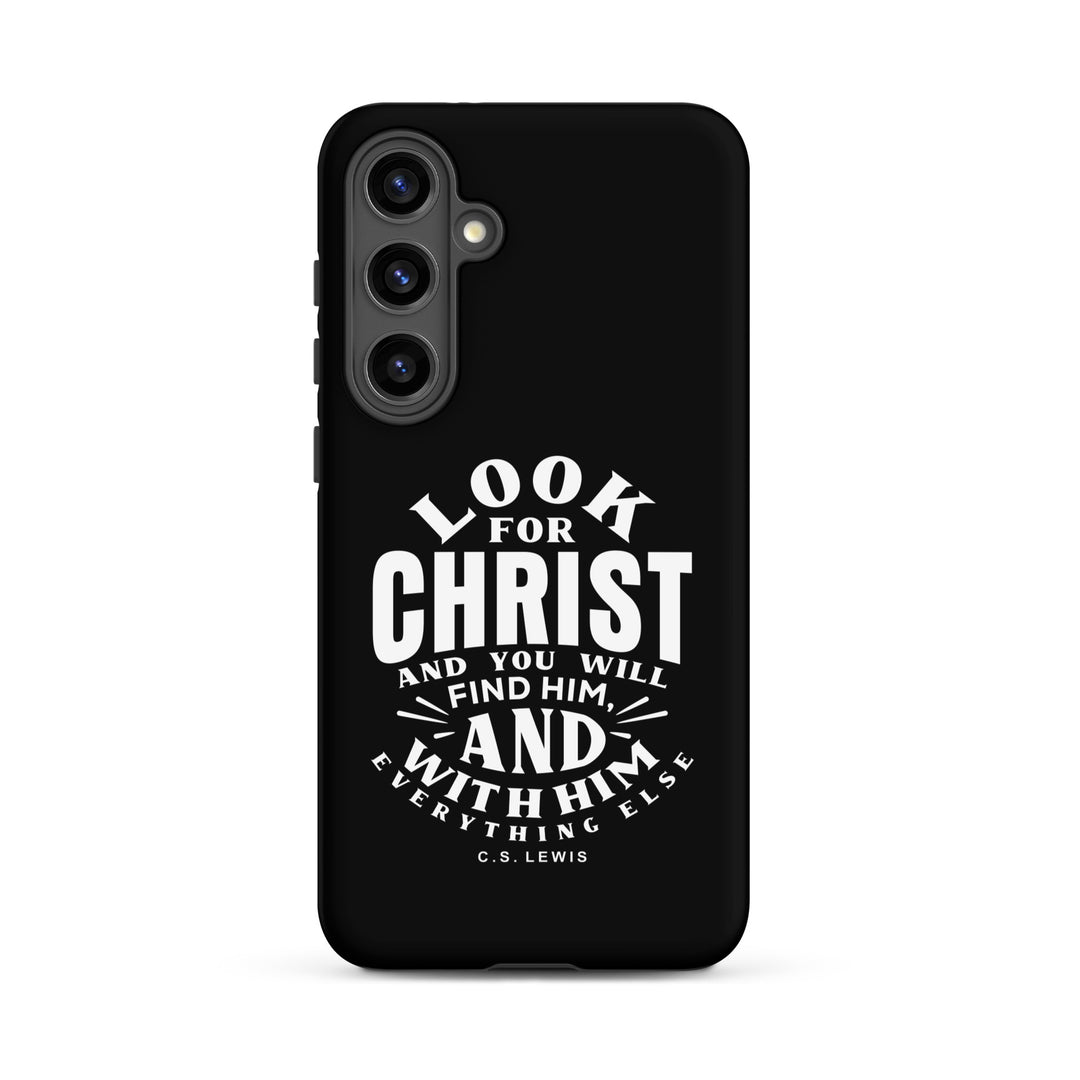 Christian Phone Case Look For Christ Black for Samsung® Samsung® Phone Cases Matte Samsung Galaxy S24 Plus 