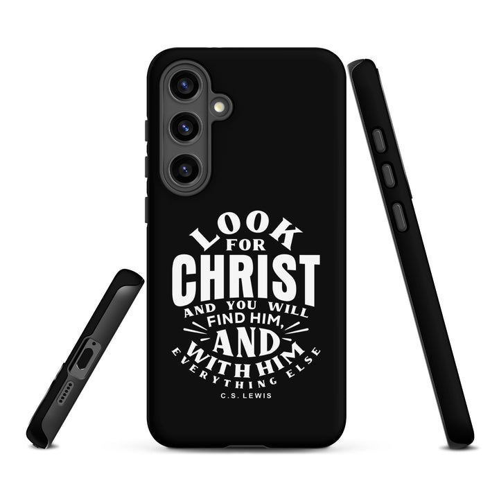 Christian Phone Case Look For Christ Black for Samsung® Samsung® Phone Cases   