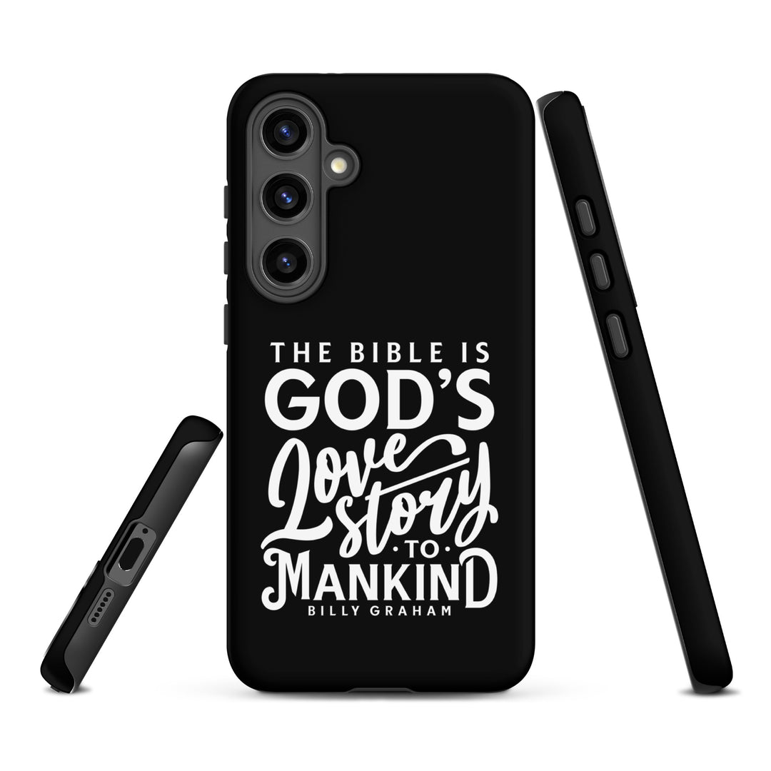 Christian Phone Case God's Love Story Black for Samsung® Samsung® Phone Cases   