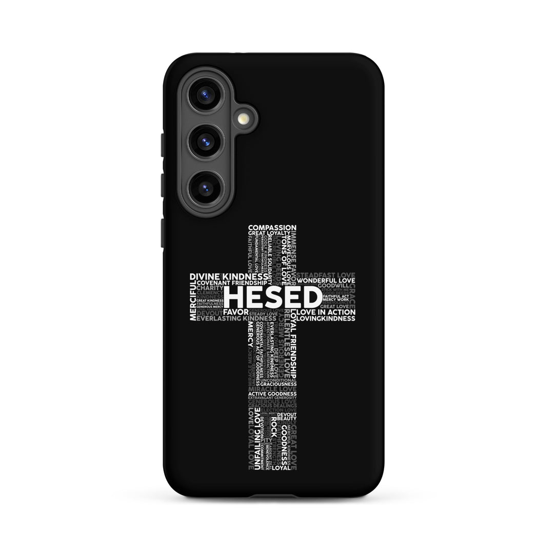 Christian Phone Case Hesed Cross Black for Samsung® Samsung® Phone Cases   