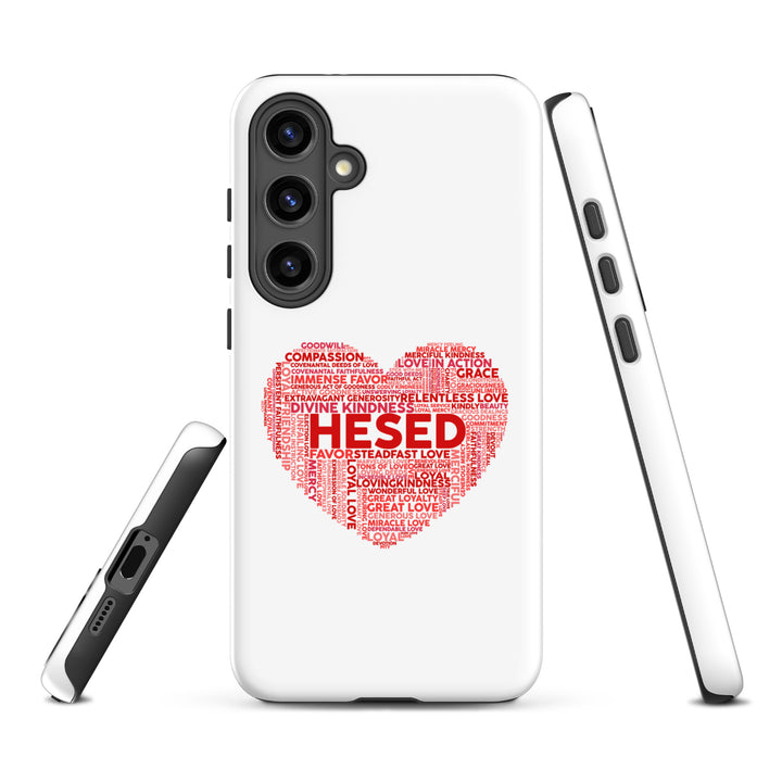 Christian Phone Case Hesed Heart White for Samsung® Samsung® Phone Cases   