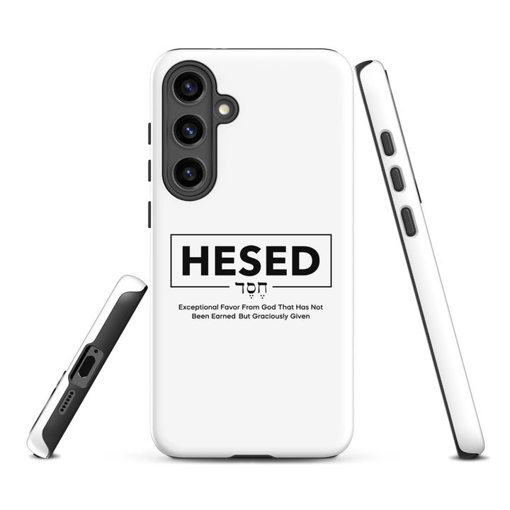 Christian Phone Case Hesed Hebrew Exceptional Favor White for Samsung® Samsung® Phone Cases   