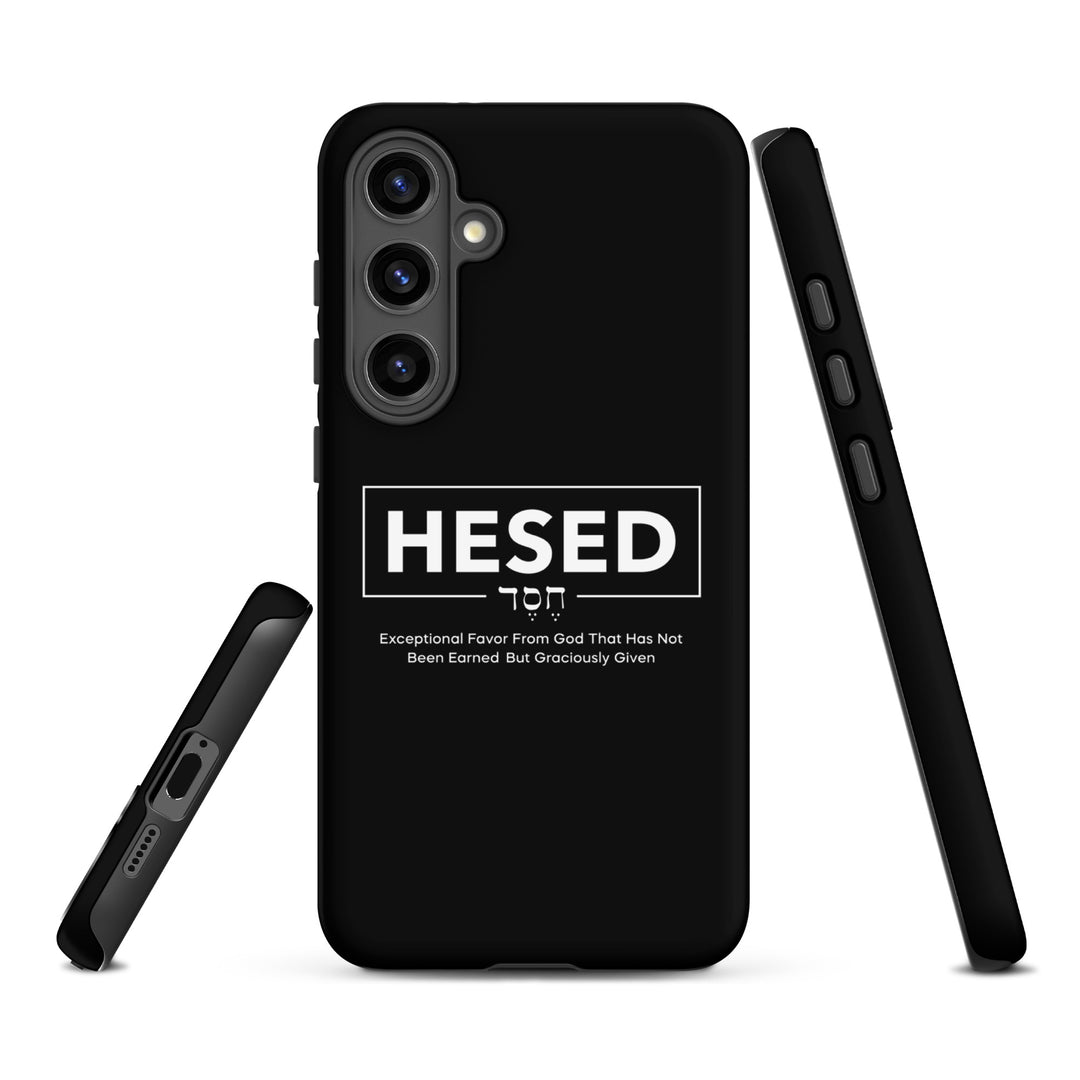 Christian Phone Case Hesed Hebrew Exceptional Favor Black for Samsung® Samsung® Phone Cases   