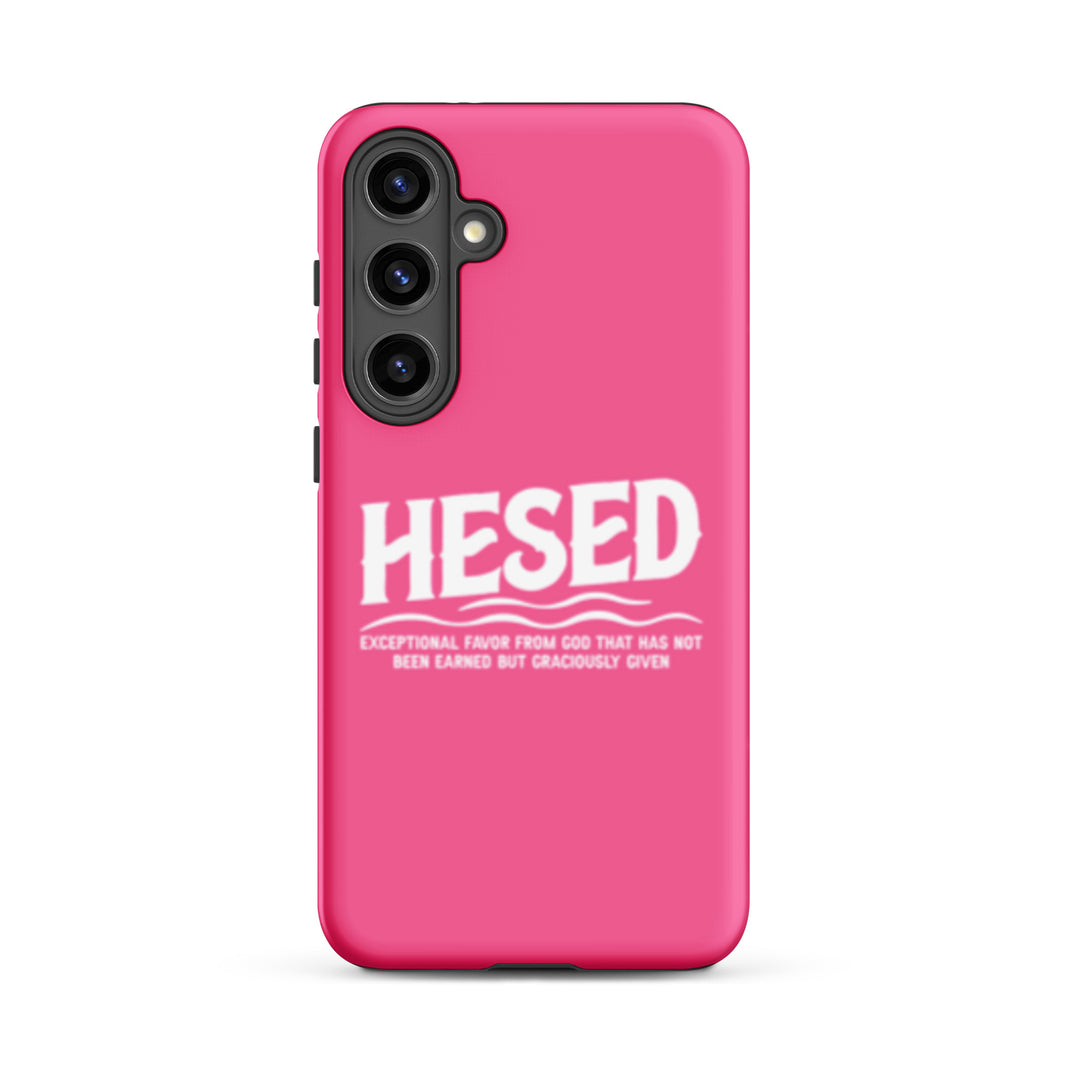 Christian Phone Case Hesed Exceptional Favor Pink for Samsung® Samsung® Phone Cases Matte Samsung Galaxy S24 Plus 