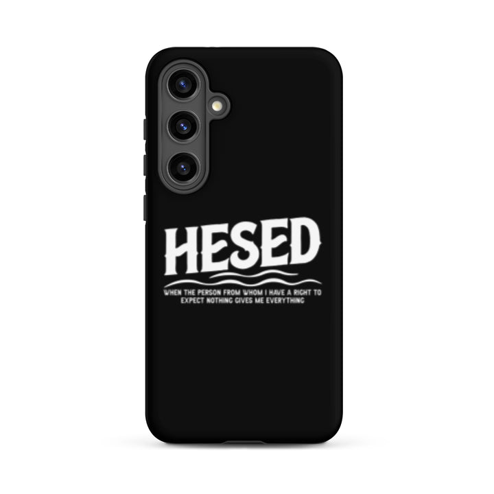 Christian Phone Case Hesed Everything Black  for Samsung® Samsung® Phone Cases Matte Samsung Galaxy S24 Plus 