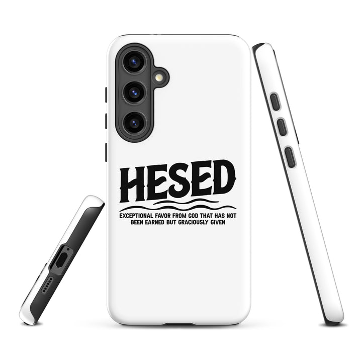 Christian Phone Case Hesed Exceptional Favor White for Samsung® Samsung® Phone Cases   