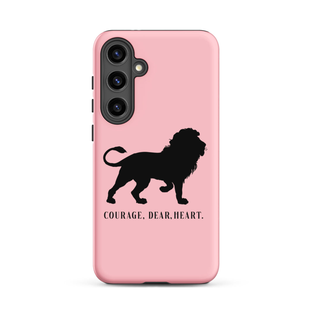 Christian Phone Case Courage Dear Heart Pink for Samsung® Samsung® Phone Cases Matte Samsung Galaxy S24 Plus 