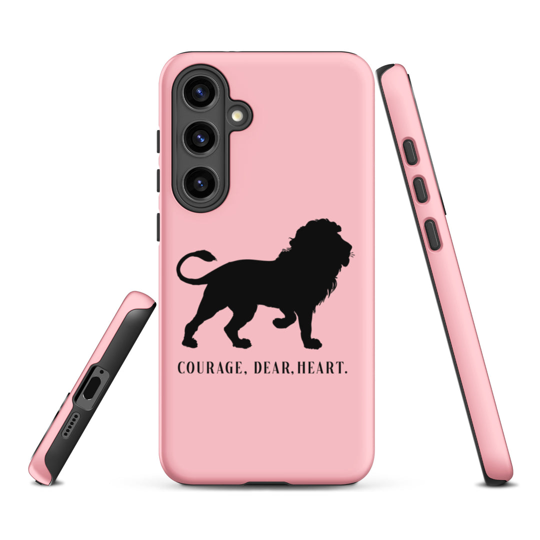 Christian Phone Case Courage Dear Heart Pink for Samsung® Samsung® Phone Cases   