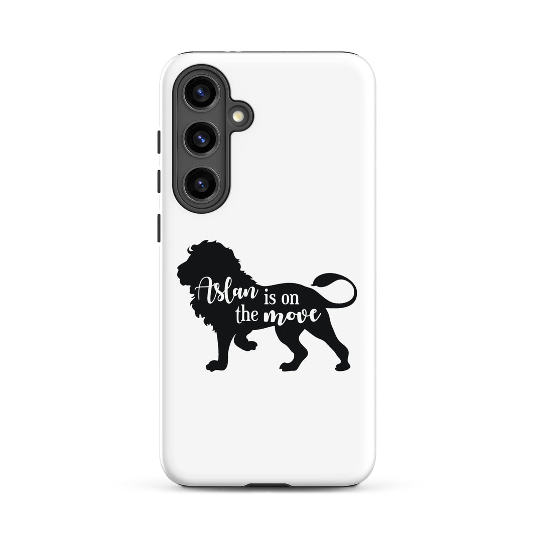 Christian Phone Case Aslan Is On The Move White for Samsung® Samsung® Phone Cases Matte Samsung Galaxy S24 Plus 