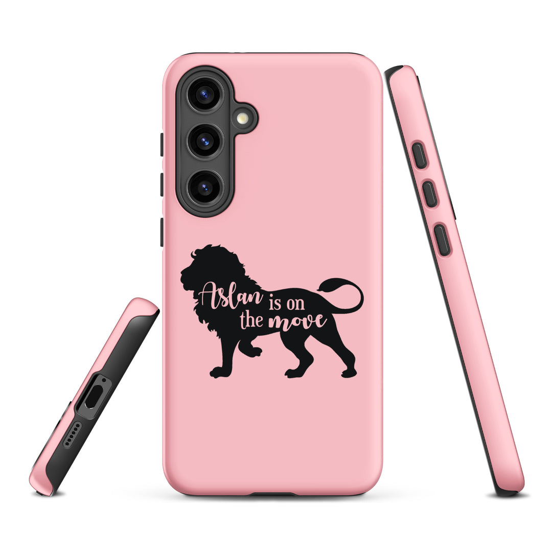 Christian Phone Case Aslan Is On The Move Pink for Samsung® Samsung® Phone Cases   