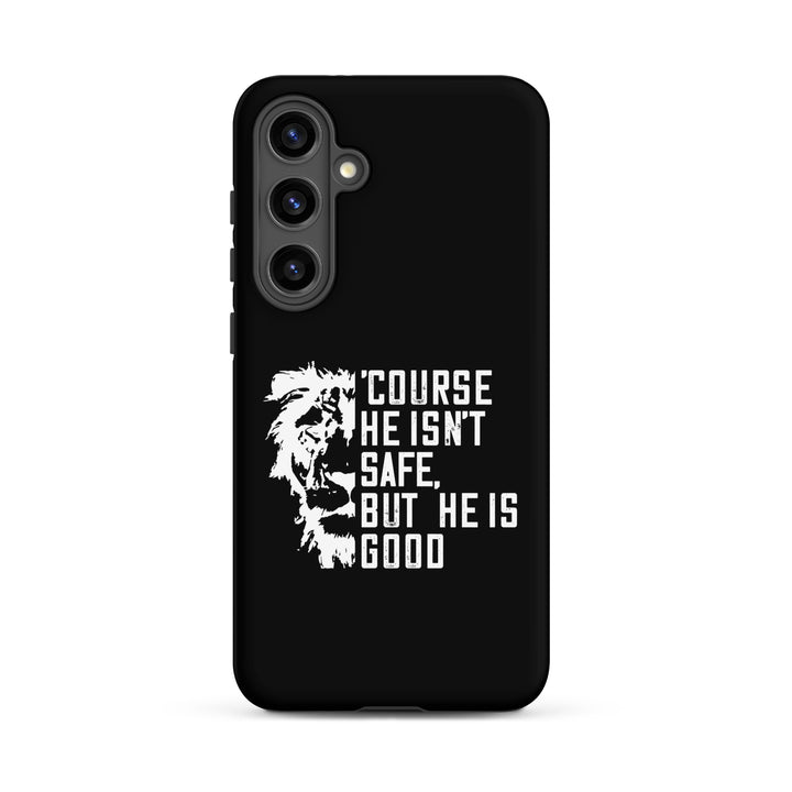 Christian Phone Case Christian Phone 'Course He Isn't Safe Black for Samsung® Samsung® Phone Cases Matte Samsung Galaxy S24 Plus 