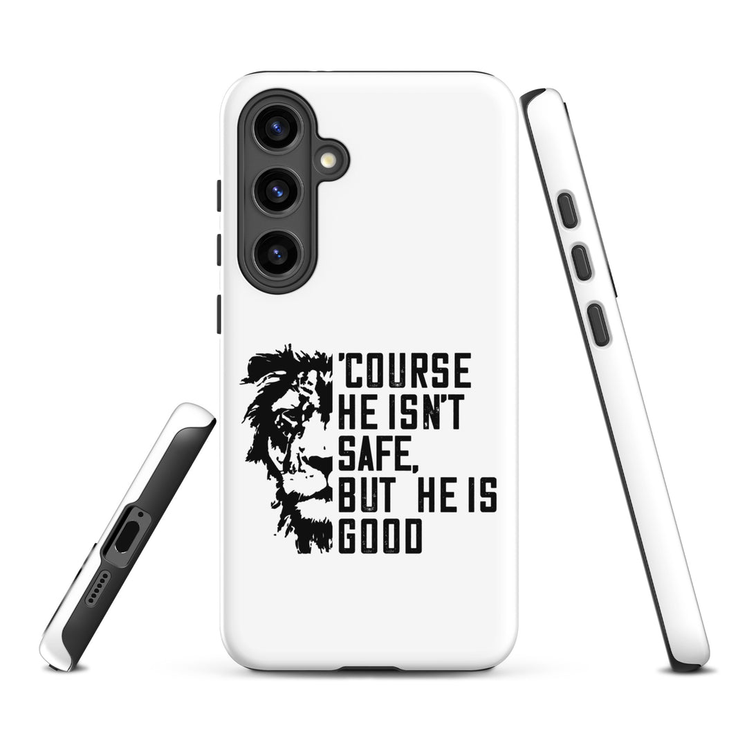 Christian Phone Case 'Course He Isn't Safe White for Samsung® Samsung® Phone Cases   