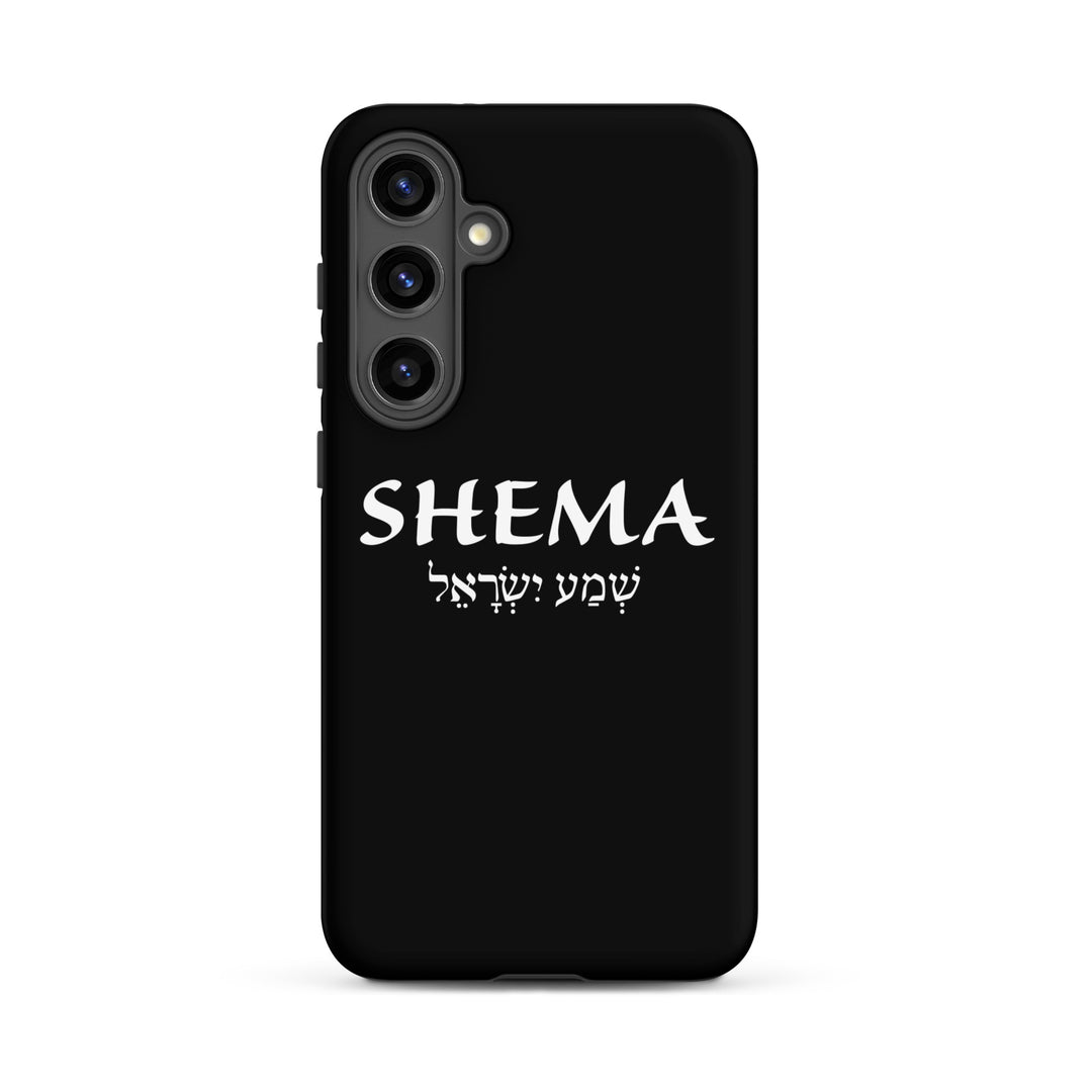 Christian Phone Case Shema Hebrew Black for Samsung® Samsung® Phone Cases Matte Samsung Galaxy S24 Plus 