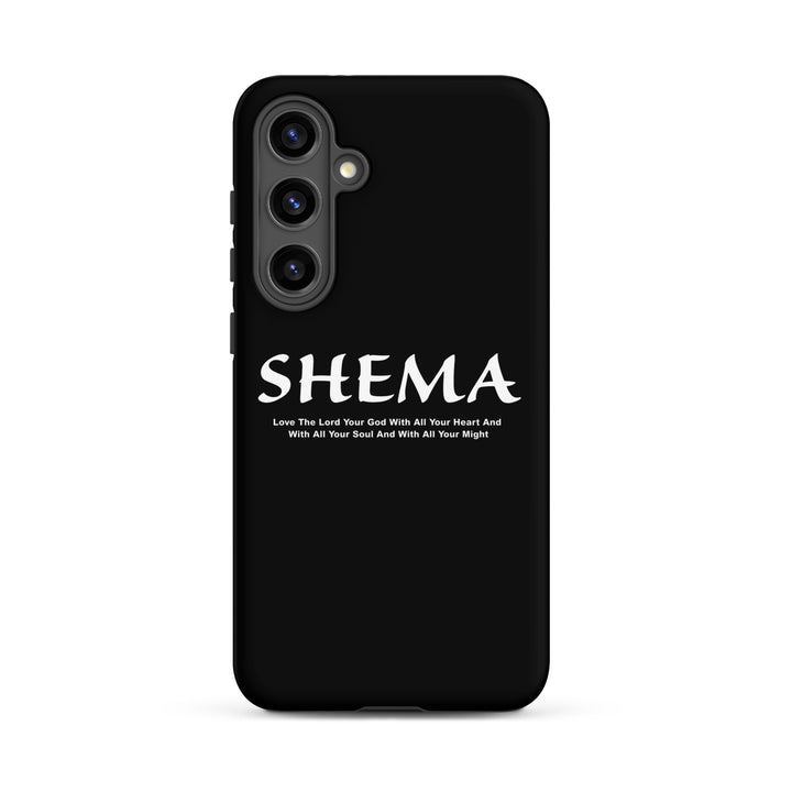 Christian Phone Case Shema Love The Lord Black for Samsung® Samsung® Phone Cases Matte Samsung Galaxy S24 Plus 