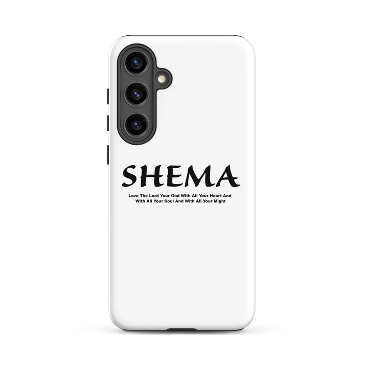 Christian Phone Case Shema Love The Lord White for Samsung® Samsung® Phone Cases Matte Samsung Galaxy S24 Plus 