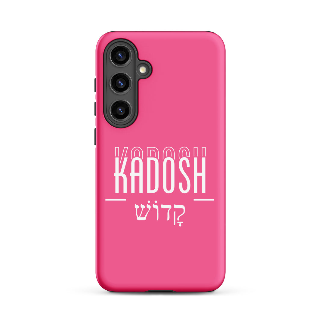 Christian Phone Case Kadosh Hebrew Pink for Samsung® Samsung® Phone Cases Matte Samsung Galaxy S24 Plus 