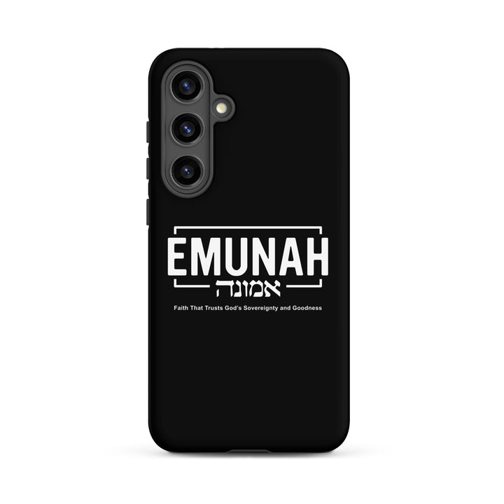 Christian Phone Case Emunah Faith That Trusts for Samsung® Samsung® Phone Cases Matte Samsung Galaxy S24 Plus 