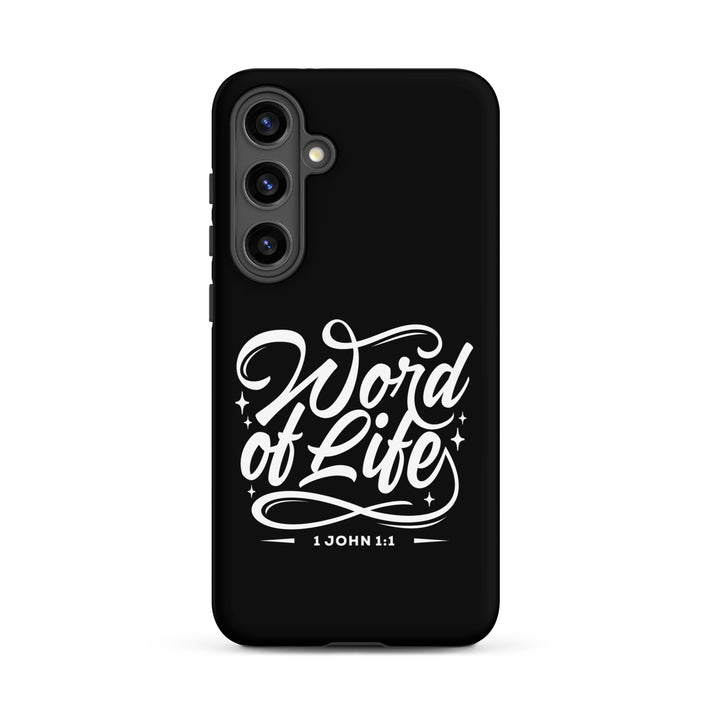 Christian Phone Case Word of Life Black for Samsung® Samsung® Phone Cases Matte Samsung Galaxy S24 Plus 