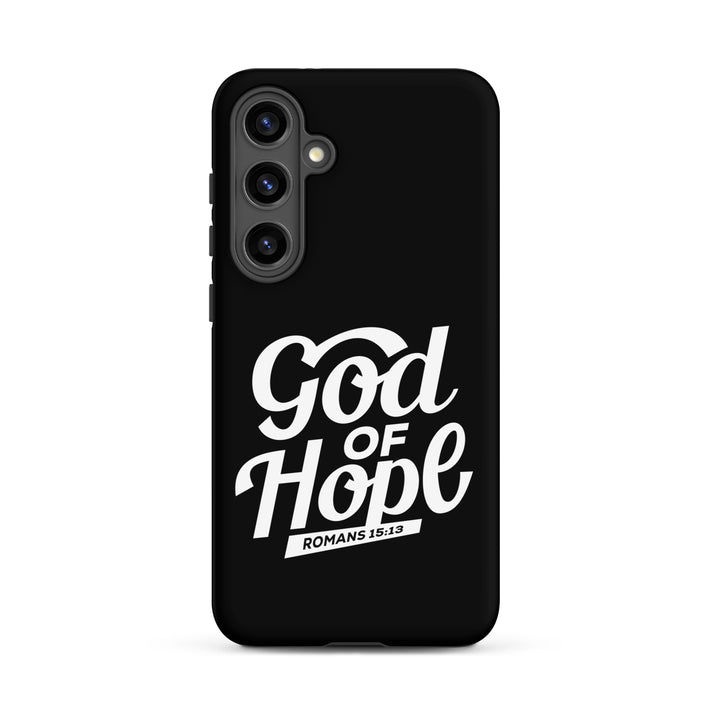 Christian Phone Case God of Hope Black for Samsung® Samsung® Phone Cases Matte Samsung Galaxy S24 Plus 