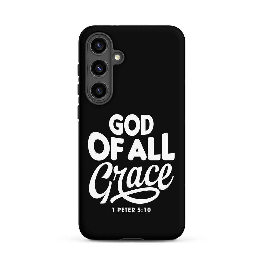 Christian Phone Case God of All Grace Black for Samsung® Samsung® Phone Cases Matte Samsung Galaxy S24 Plus 