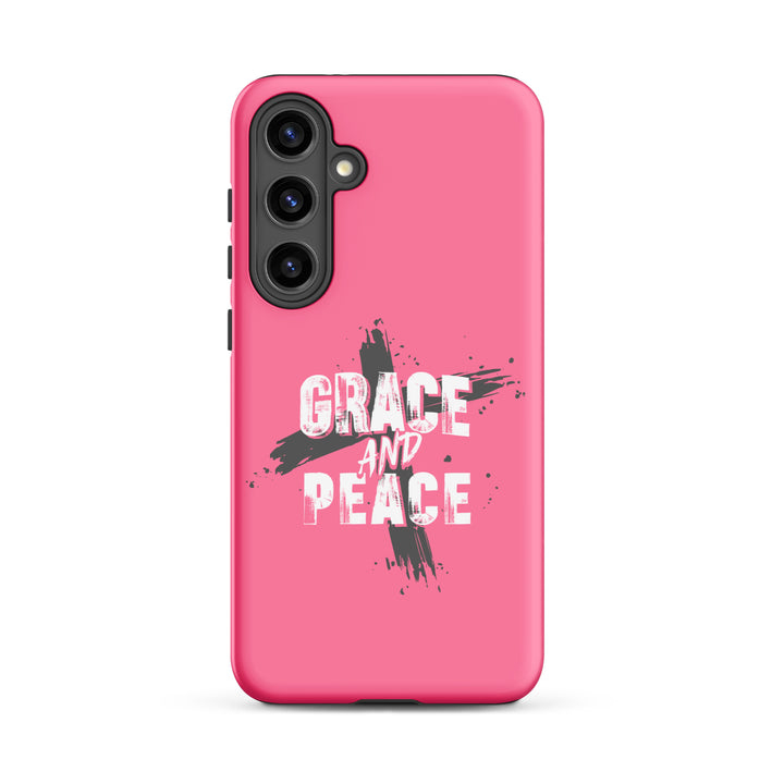 Christian Phone Case Grace and Peace Pink for Samsung® Samsung® Phone Cases Matte Samsung Galaxy S24 Plus 