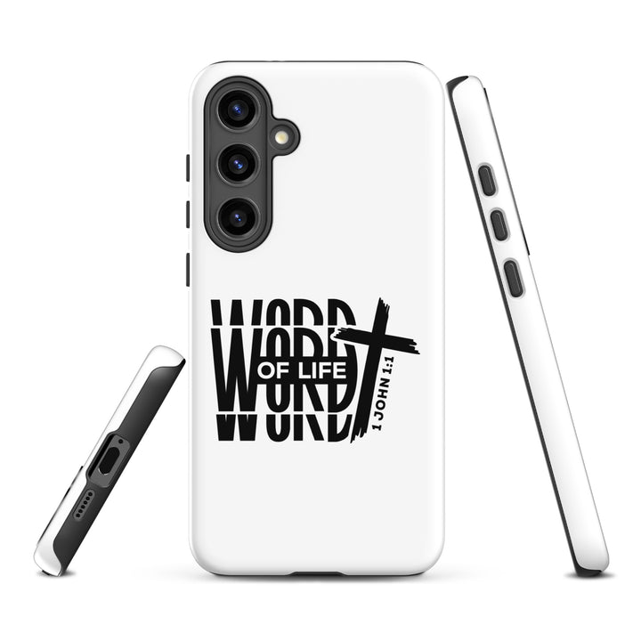 Christian Phone Case Word of Life Cross White for Samsung® Samsung® Phone Cases   