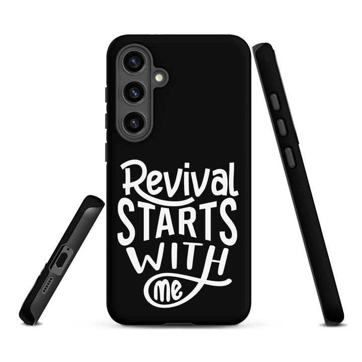 Christian Phone Case Revival Starts With Me Black for Samsung® Samsung® Phone Cases   