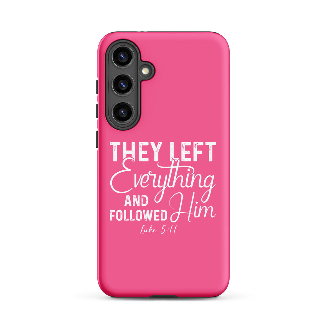 Christian Phone Case Left Everything Pink  for Samsung® Samsung® Phone Cases Matte Samsung Galaxy S24 Plus 