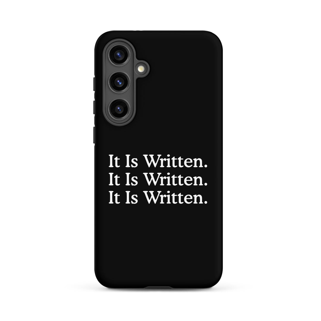 Christian Phone Case It Is Written Black for Samsung® Samsung® Phone Cases Matte Samsung Galaxy S24 Plus 