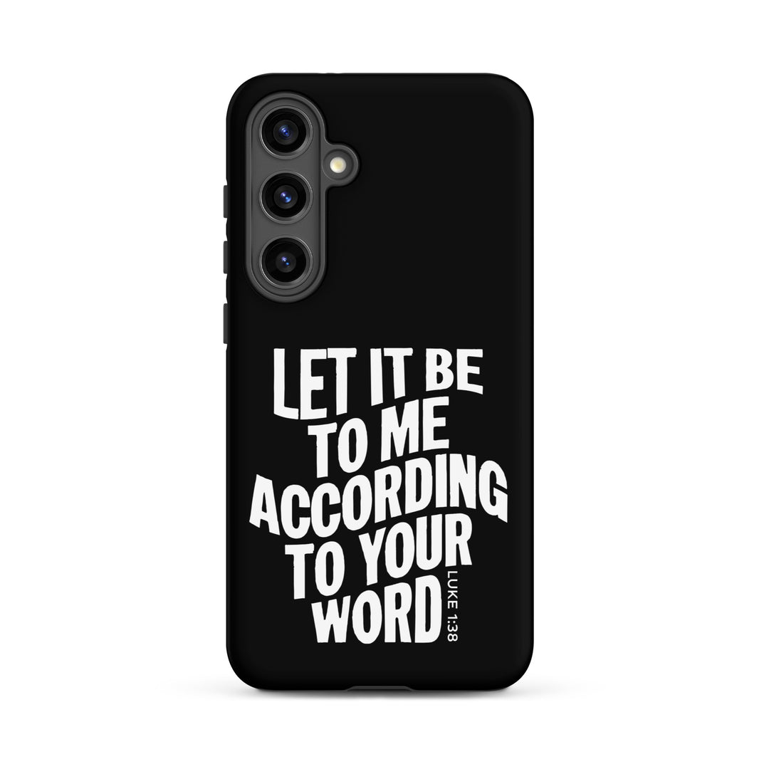 Christian Phone Case According To Your Word Black for Samsung® Samsung® Phone Cases Matte Samsung Galaxy S24 Plus 