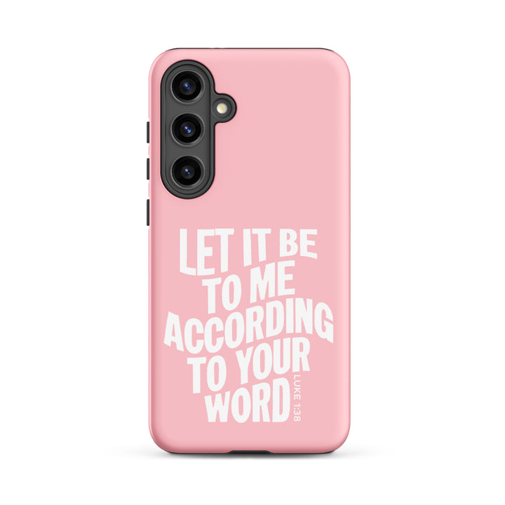 Christian Phone Case According To Your Word Pink for Samsung® Samsung® Phone Cases Matte Samsung Galaxy S24 Plus 