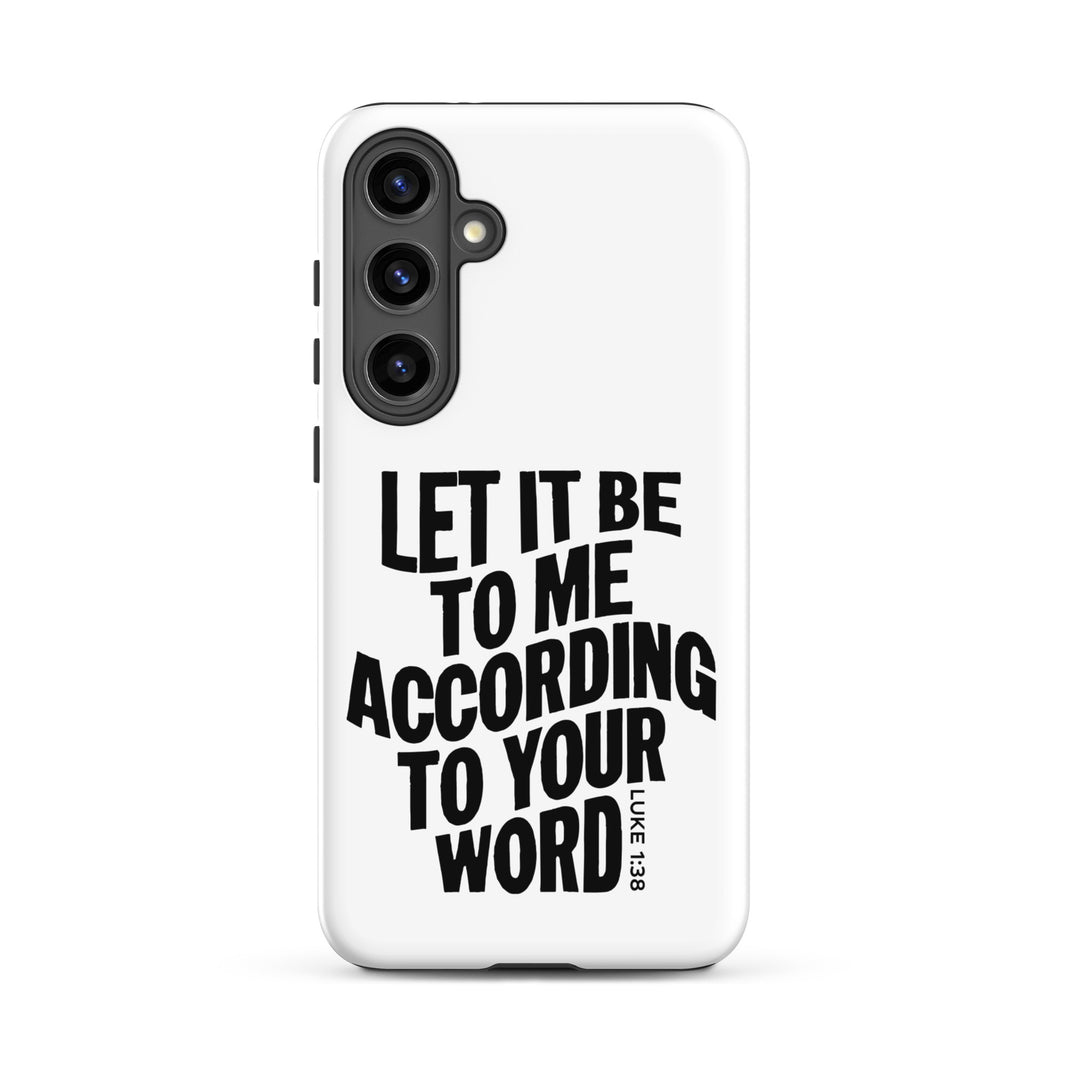 Christian Phone Case According To Your Word White for Samsung® Samsung® Phone Cases Matte Samsung Galaxy S24 Plus 