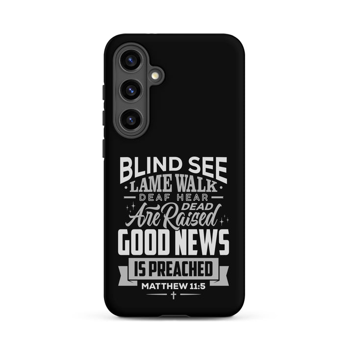 Christian Phone Case Go and Tell John Black for Samsung® Samsung® Phone Cases Matte Samsung Galaxy S24 Plus 