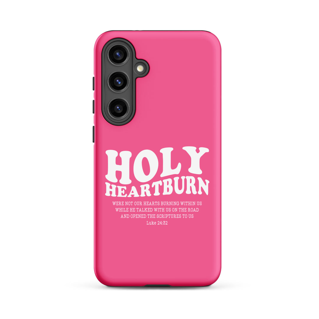 Christian Phone Case Holy Heartburn Pink for Samsung® Samsung® Phone Cases Matte Samsung Galaxy S24 Plus 